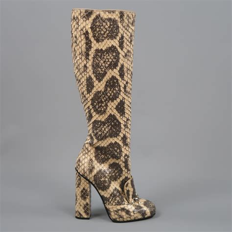 gucci long boots price|gucci snakeskin boots.